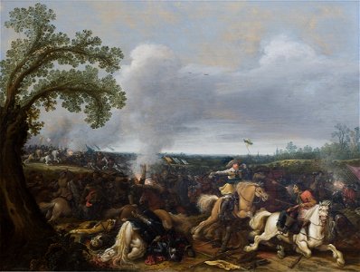 Jan Asselijn - King Gustav II Adolf of Sweden at the Battle by Lützen November 16th, 1632 - KMSsp370 - Statens Museum for Kunst