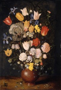 Jan Brueghel, the elder - Bouquet of Flowers in an Earthenware Vase - 1948.570 - Art Institute of Chicago