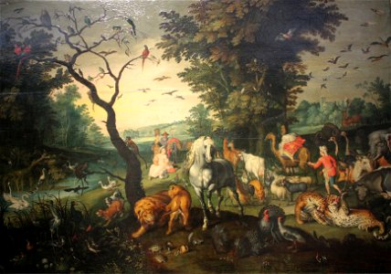 Jan Brueghel l'Ancien - Entrée dans l'Arche 01