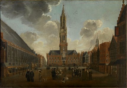 Jan Baptist van Meunincxhove - The Square in Bruges