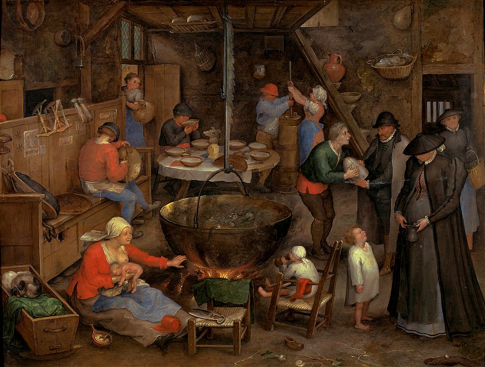 Jan Brueghel (I) - Visit to the tenants
