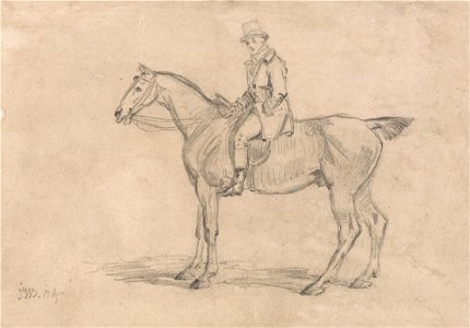 James Ward - Ralph John Lambton on His Hunter, Undertaker - Google Art Project