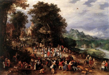 Jan Brueghel (I) - A Flemish Fair - WGA03555