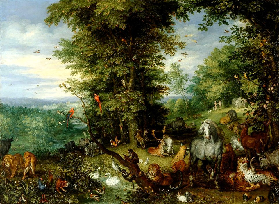 Jan Brueghel the Elder (Brussels 1568-Antwerp 1625) - Adam and Eve in the Garden of Eden - RCIN 405512 - Royal Collection