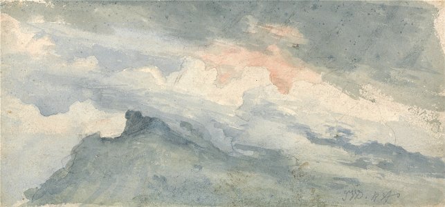 James Ward - Study of a Hill Top and Sky - Google Art Project