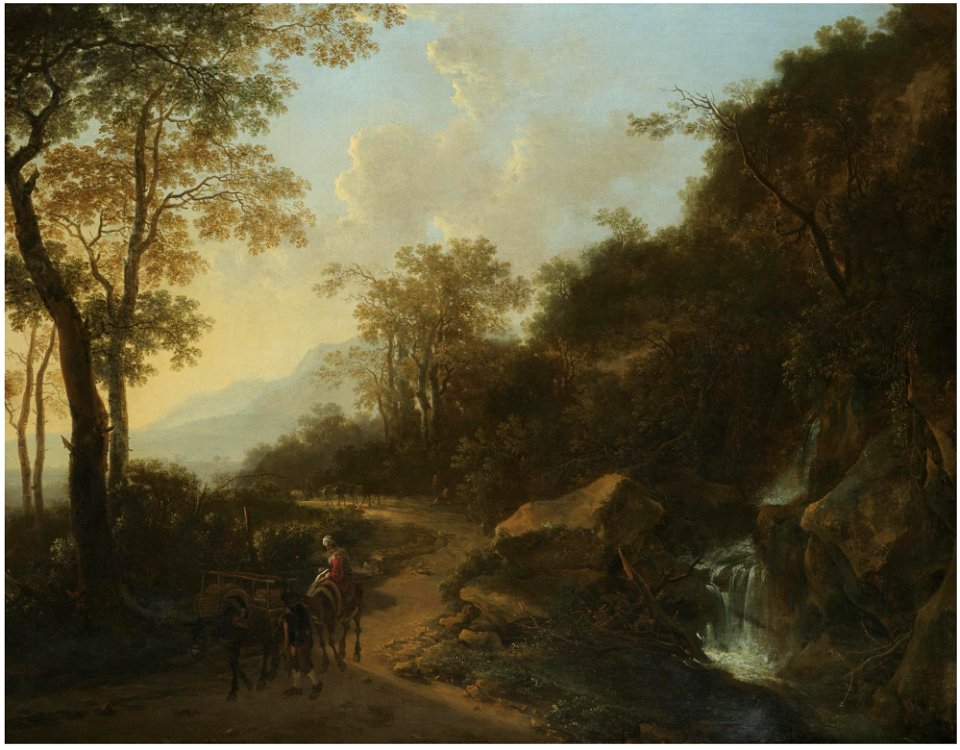 Jan Both - Italianate Landscape with Travellers crossing a Stream L08034-213-lr-1