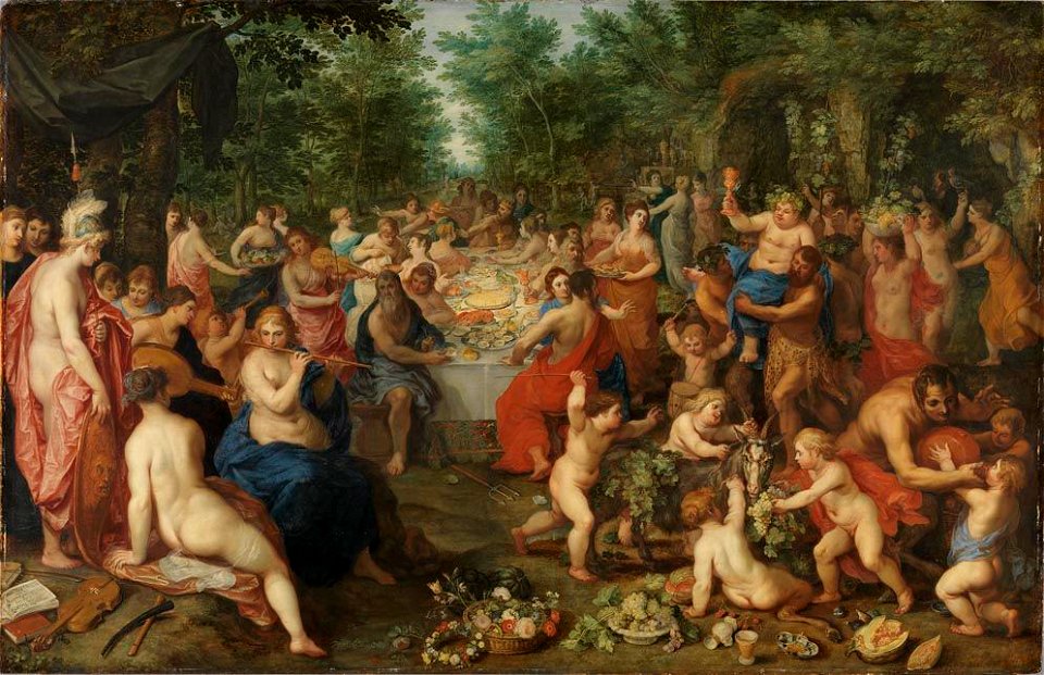 Jan Brueghel d. Ä. mit Hendrik van Balen - Olympisches Göttermahl - 848 - Bavarian State Painting Collections