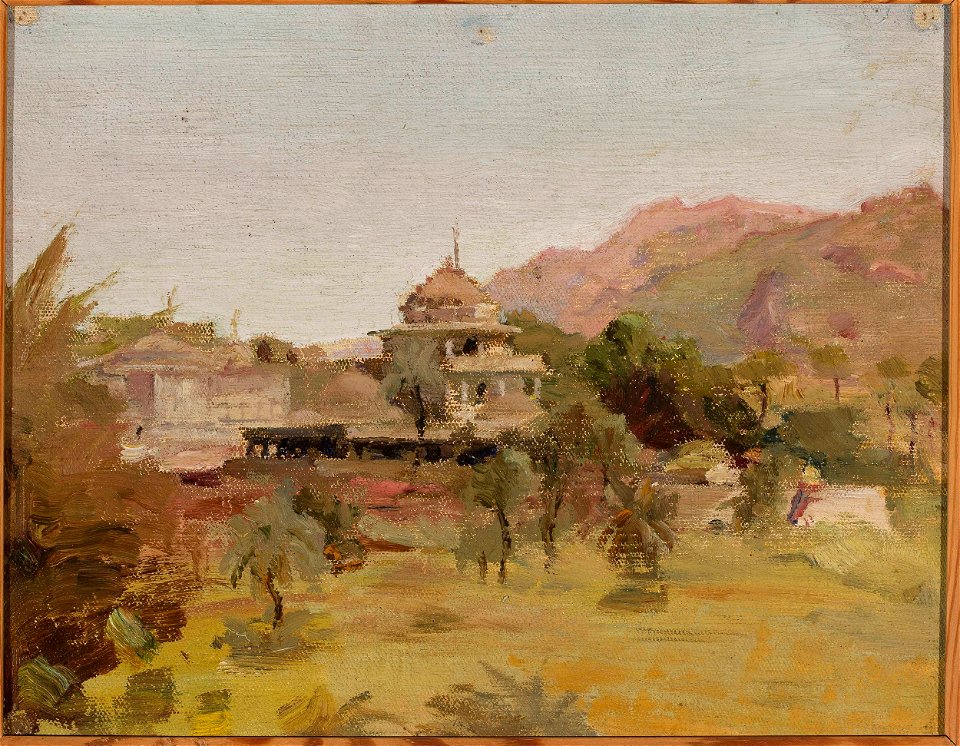 Jan Ciągliński - Diewarra Templer Stand Abu. From the journey to India - MP 1659 MNW - National Museum in Warsaw