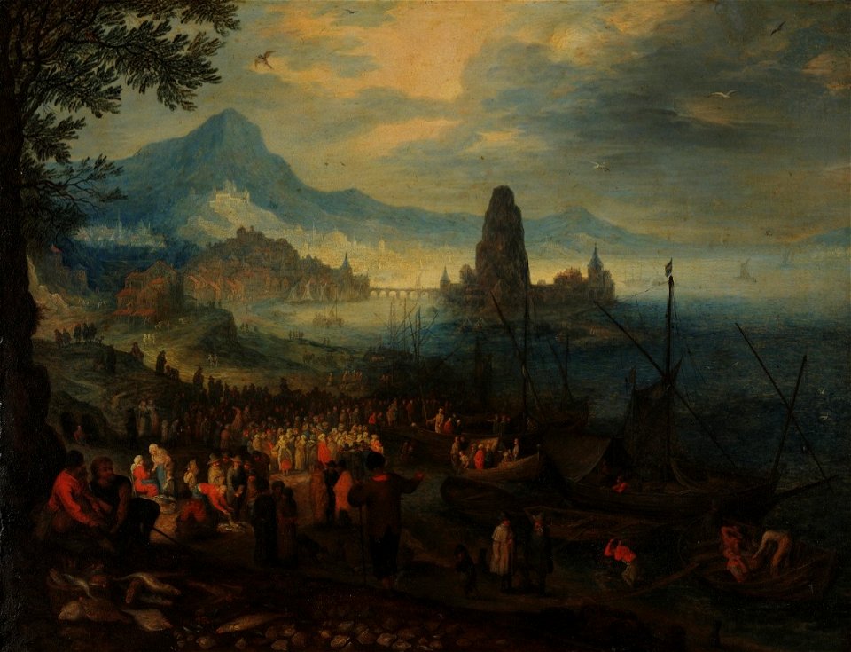 Jan Brueghel, o Velho - Pesca milagrosa, 1597 3-1