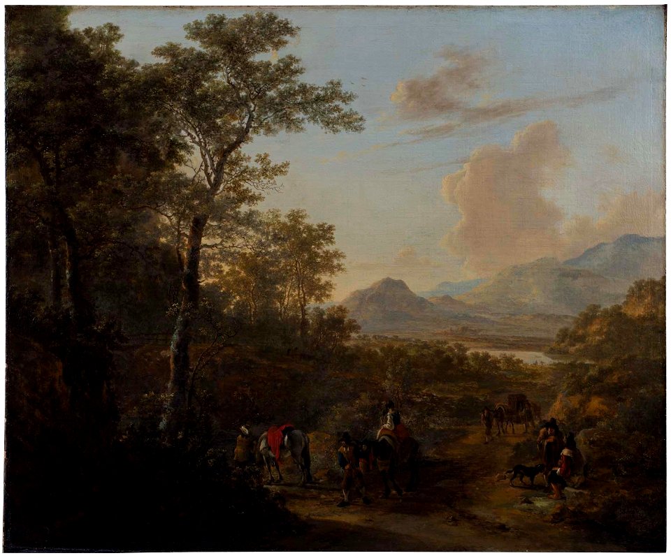 Jan Both - Travelers in an Italian Landscape