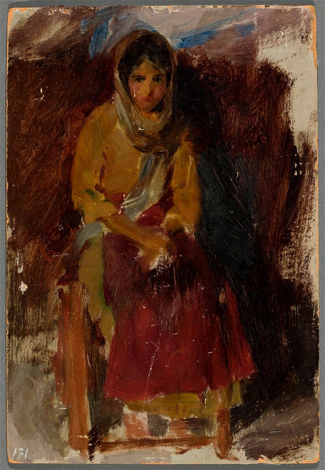 Jan Ciągliński - Girl. From the journey to Crimea - MP 1431 MNW - National Museum in Warsaw
