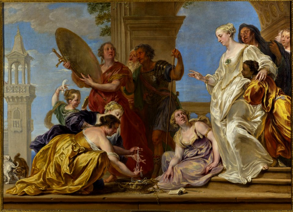 Jan Boeckhorst - Achilles among the Daughters of Lycomedes (Ovid, Metamorphoses, XIII, 162–170, Publius Papinius Statius (ca. 45–96)) - M.Ob.2310 - National Museum in Warsaw