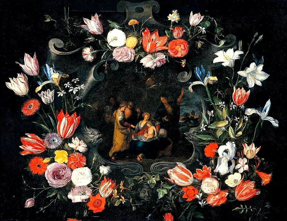 Jan Breughel (II) - Still-Life of the Holy Kinship - WGA03610