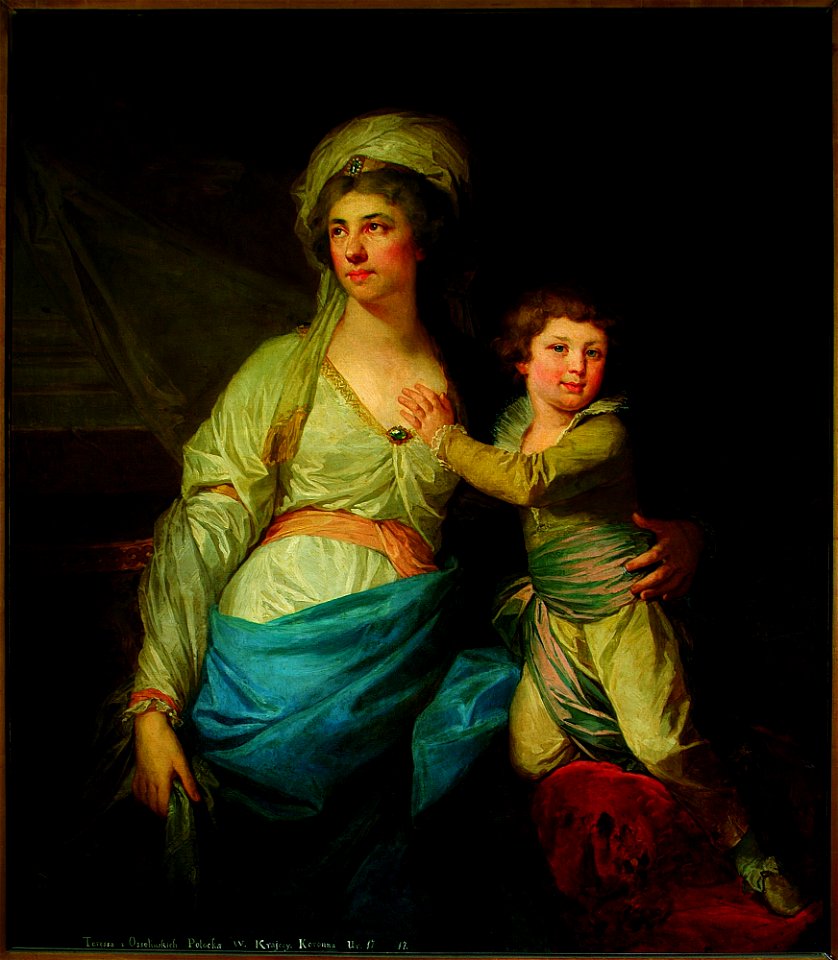 Jan Chrzciciel Lampi - Portrait of Teresa Potocka née Ossolińska with uncle Alfred - MP 226 MNW - National Museum in Warsaw