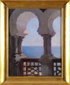 Jan Ciągliński - Moorish porch of the Bakhchi-Dere villa in Yalta. From the journey to Crimea - MP 1425 MNW - National Museum in Warsaw