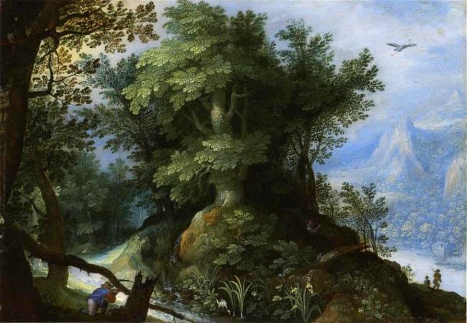 Jan Brueghel (I) - Boslandschap met een jager in schiethouding - 1285 - Städel Museum