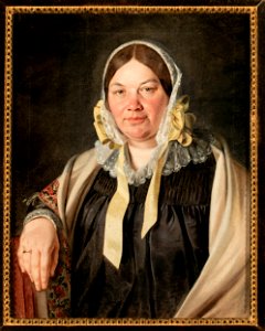 Jan Chrucki - Portrait of Aleksandra Bębnowska née Cybulska, painter’s mother-in-law - MP 2741 - National Museum in Warsaw