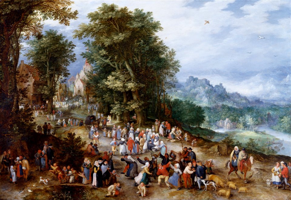 Jan Brueghel the Elder - Flemish Fair - Google Art Project