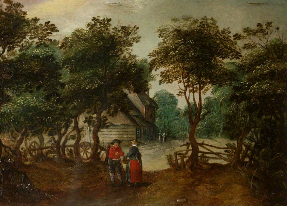 Jan Brueghel the younger (1601-1678) (style of) - A Cottage among Trees - 446751 - National Trust