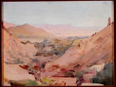 Jan Ciągliński - Remote Indian landscape. From the journey to India - MP 1698 MNW - National Museum in Warsaw