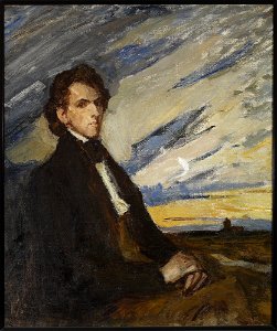Jan Ciągliński - Portrait of Fryderyk Chopin - MP 5320 MNW - National Museum in Warsaw