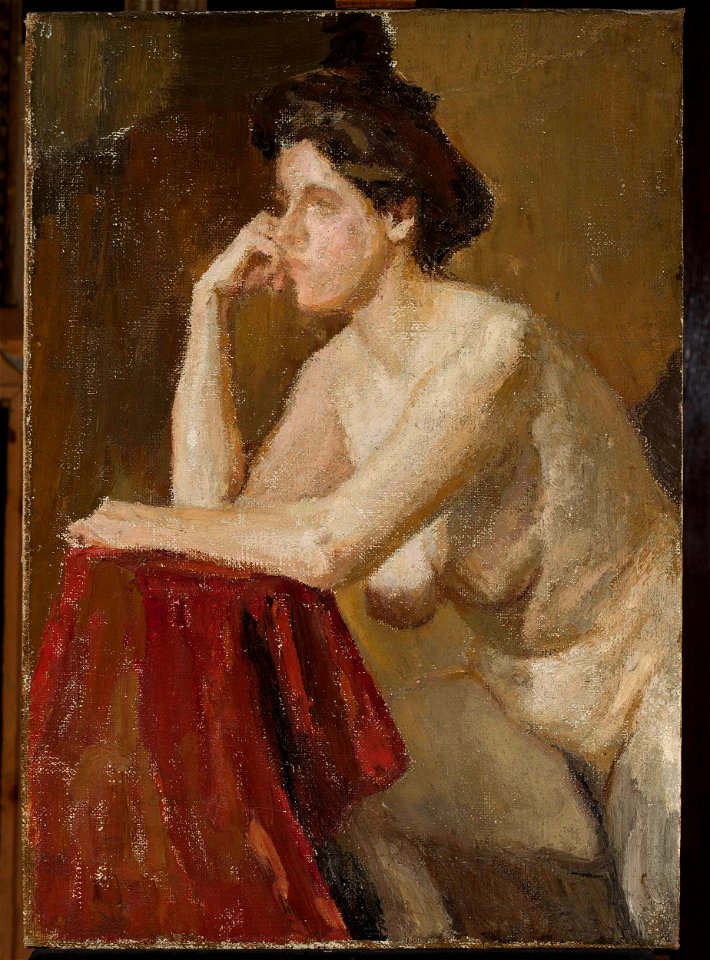 Jan Ciągliński - Female model, study - MP 1812 MNW - National Museum in Warsaw