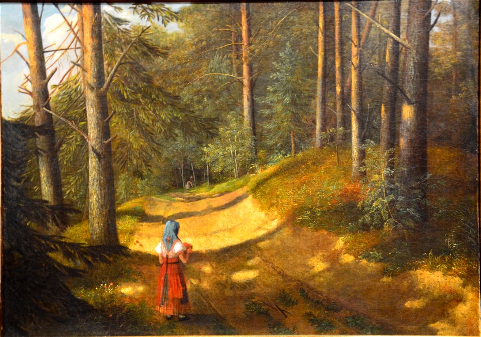 Jan Chrucki Forest Landscape Galeria Malarstwa Polskiego in Białystok