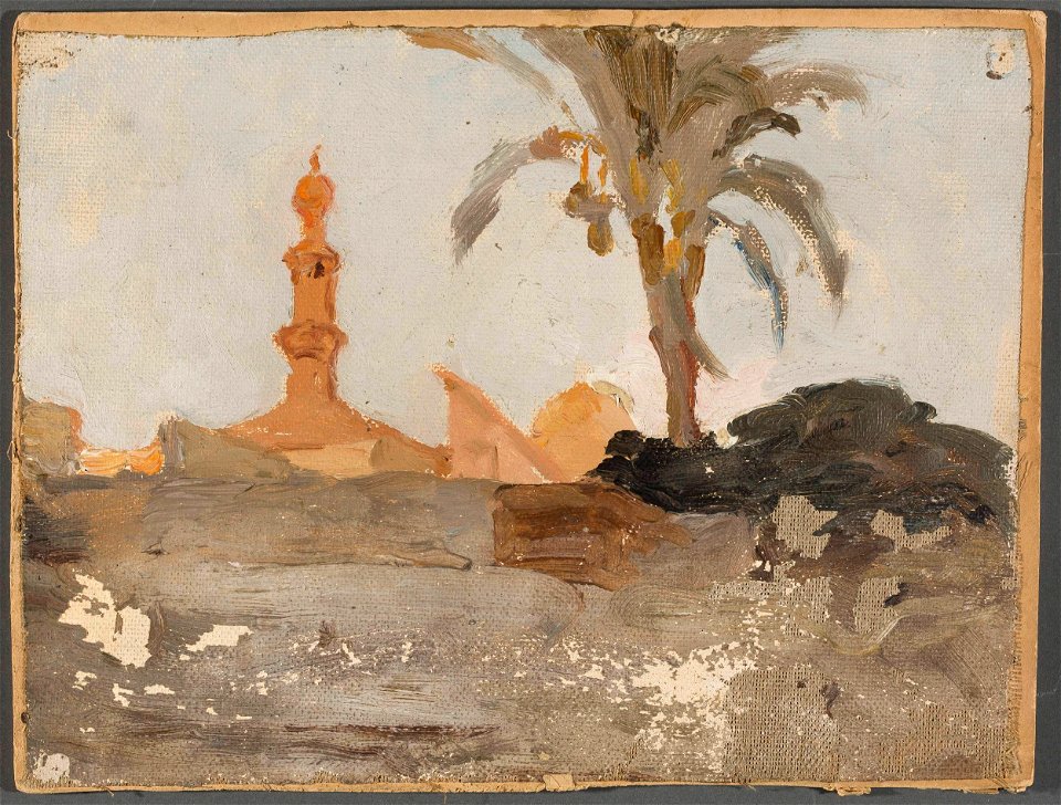 Jan Ciągliński - Cairo. From the journey to Egypt - MP 1611 MNW - National Museum in Warsaw