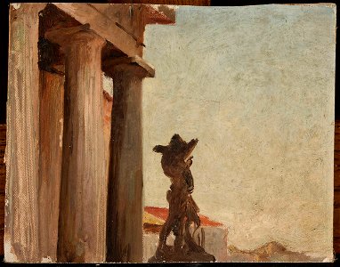 Jan Ciągliński - In front of the Mining Institute in Petersburg - MP 1845 MNW - National Museum in Warsaw