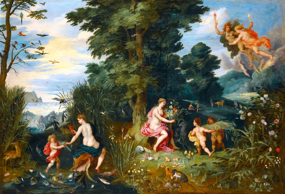 Jan Brueghel the Younger and Hendrick van Balen - Allegory of the Four Elements