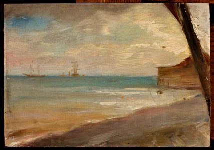 Jan Ciągliński - Sea in Yalta. From the journey to Crimea - MP 1428 MNW - National Museum in Warsaw