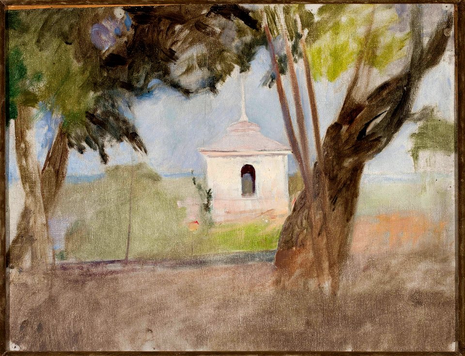 Jan Ciągliński - Shrine in Talashkino – northern side study - MP 1755 MNW - National Museum in Warsaw