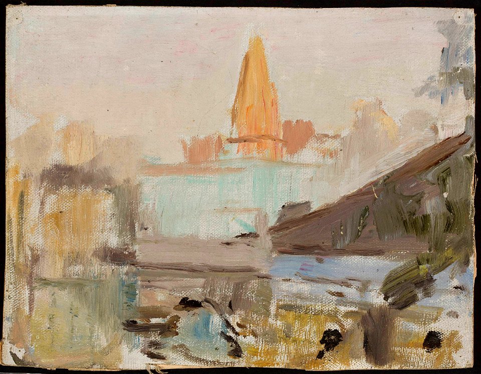 Jan Ciągliński - Mumbai. From the journey to India - MP 1655 MNW - National Museum in Warsaw