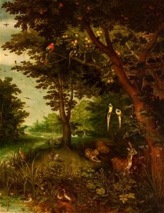 Jan Brueghel de Oude (1568-1625) - Het paradijs met dieren (1620) - Sevilla Bellas Artes 22-03-2011 11-08-00