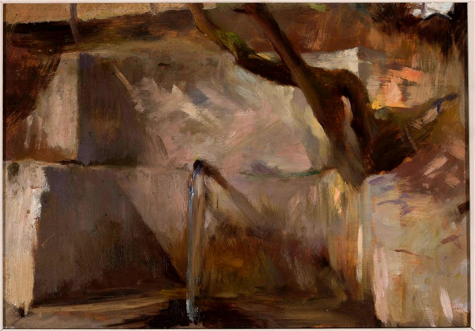Jan Ciągliński - Fountain near Yalta. From the journey to Crimea - MP 1434 MNW - National Museum in Warsaw