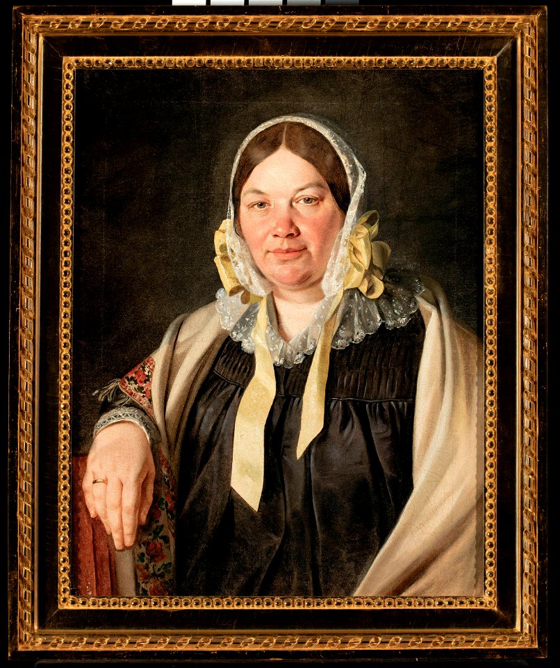 Jan Chrucki - Portret Aleksandry z Cybulskich Bębnowskiej, teściowej malarza