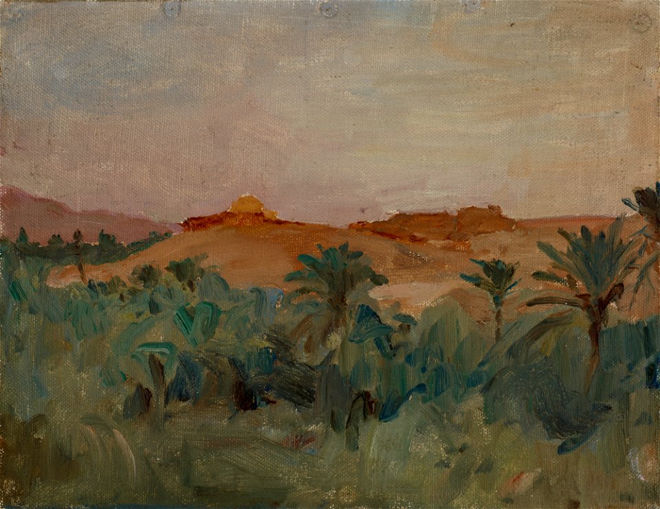 Jan Ciągliński - Biskra – The Sirocco (Palm Trees) - MNK II-b-412 - National Museum Kraków