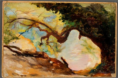 Jan Ciągliński - Trees in Alupka. From the journey to Crimea - MP 1449 MNW - National Museum in Warsaw