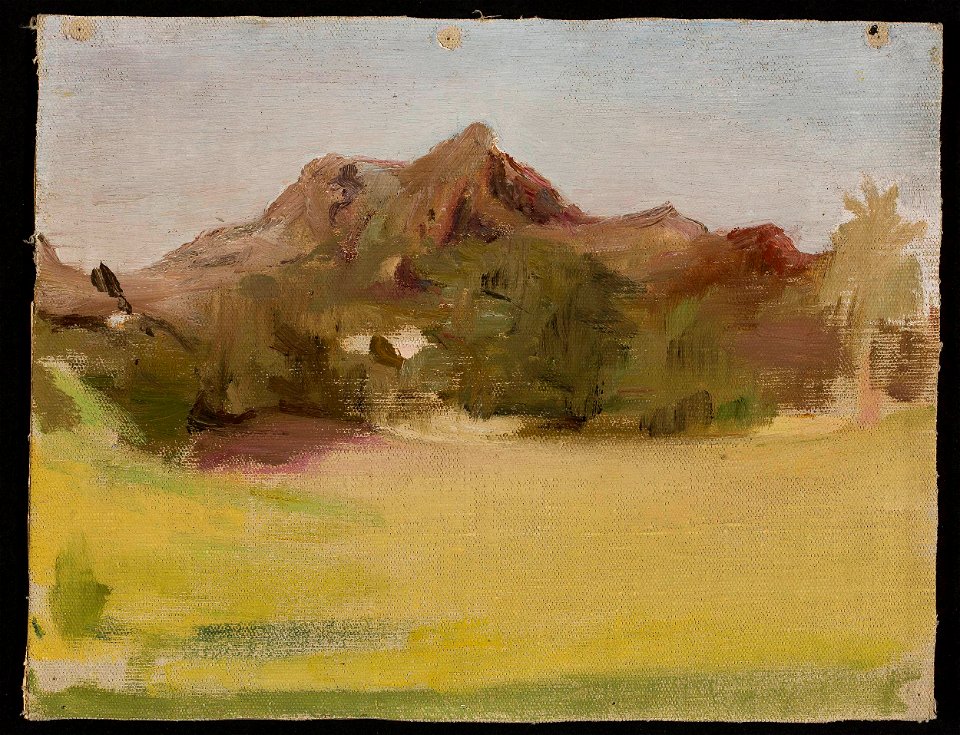 Jan Ciągliński - Mountain landscape. From the journey to India - MP 1703 MNW - National Museum in Warsaw