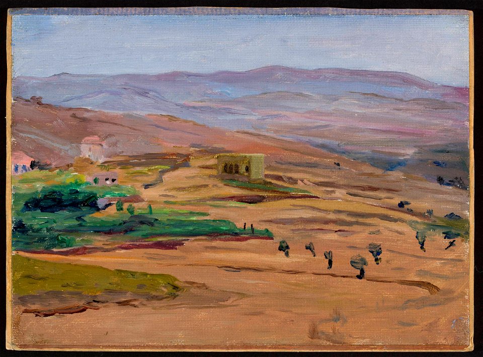 Jan Ciągliński - Desert near Damascus. From the journey to Palestine - MP 1531 MNW - National Museum in Warsaw