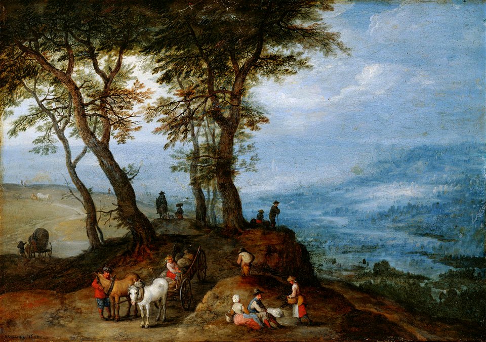 Jan Brueghel (I) - Going to the Market
