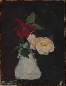 Jan Ciągliński - Roses in a vase - MP 1829 MNW - National Museum in Warsaw