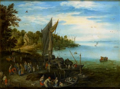 Jan Brueghel - Rivieroever