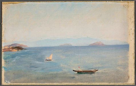 Jan Ciągliński - View of the mountainous seaside. From the journey to Constantinople - MP 1509 MNW - National Museum in Warsaw