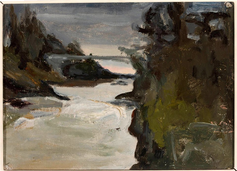 Jan Ciągliński - Imatra in the evening – Finland - MP 1752 MNW - National Museum in Warsaw