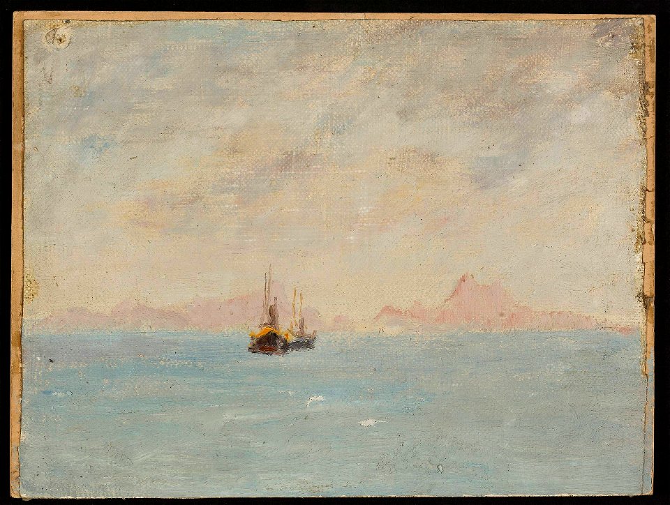 Jan Ciągliński - From the ship. From the journey to India - MP 1690 MNW - National Museum in Warsaw
