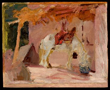 Jan Ciągliński - Horse. From the journey to Turkestan - MP 1717 MNW - National Museum in Warsaw