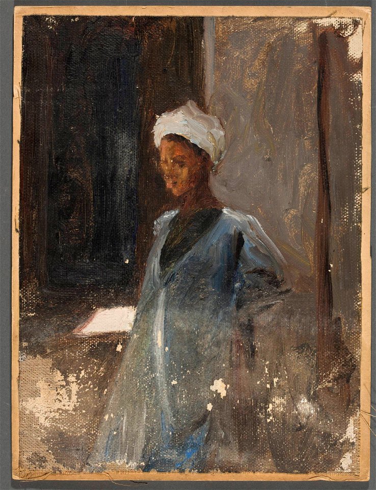 Jan Ciągliński - Arab man. From the journey to Egypt - MP 1610 MNW - National Museum in Warsaw