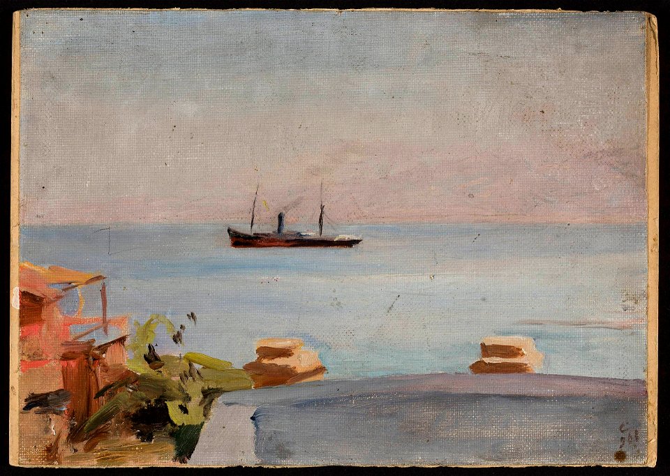 Jan Ciągliński - Beirut – Mount Lebanon. From the journey to Palestine - MP 1529 MNW - National Museum in Warsaw