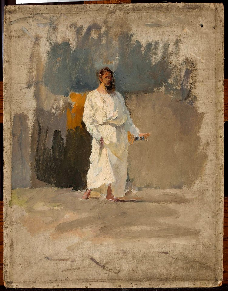 Jan Ciągliński - Study of Christ for the painting “Pool of Siloam” - MP 1756 MNW - National Museum in Warsaw